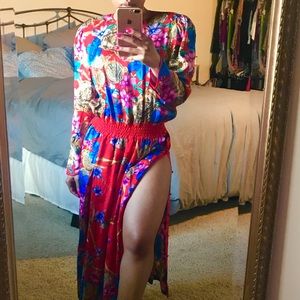 Vintage Jeweled (Versace like pattern) Dress